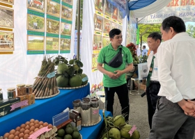 Công ty Nấm Ngon Việt tham gia gian hàng triển lãm các sản phẩm nông nghiệp của huyện Dầu Tiếng