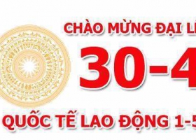 THÔNG BÁO LỊCH NGHỈ 30/4, 1/5 của Công Ty TNHH Nấm Ngon Việt