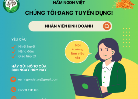 Nấm Ngon Việt tuyển dụng nhân viên kinh doanh 