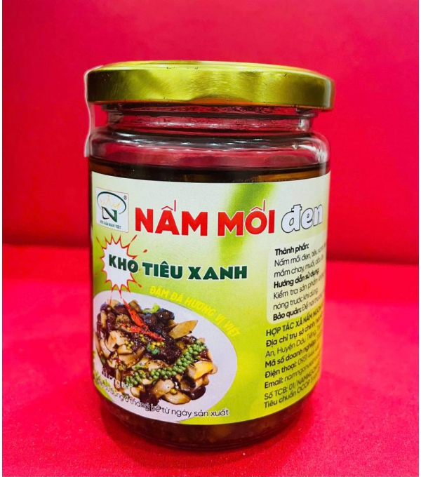 Nấm Mối Đen Kho Tiêu Xanh 190g