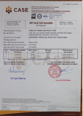 Test nấm sấy